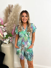 The Robyn - Palm Leaf Print Playsuit
